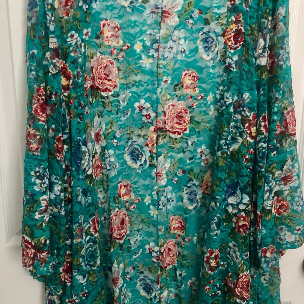 Colorful Floral Lace Topper